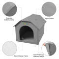FUNADD Folding Weatherproof Pet Houses with Removable Mat (Grey)
