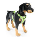 FunAdd Traction Rope Reflective Breathable Nylon Pet Vest Dog Harness, Size: M (Green)