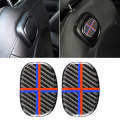 Red Blue Color Car Seat Back Handle Carbon Fiber Decorative Sticker for BMW Mini Cooper F55 / F56