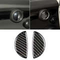 2 PCS R / F Universal Car Door Handle Carbon Fiber Decorative Sticker for BMW Mini R55 / R56 / R6...
