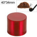 Mini 4-layer 40mm Zinc Alloy Herb Tobacco Cigarette Grinder (Red)