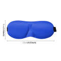 3D Portable Shading Sleep Rest Aid Cover Eye Patch Sleeping Mask Female Cute Eye Mask(Blue)