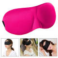 3D Portable Shading Sleep Rest Aid Cover Eye Patch Sleeping Mask Female Cute Eye Mask(Magenta)