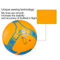 19cm PU Leather Sewing Wearable Match Football (Orange)