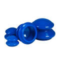 4 Cups / Set Health Care Body Massage Cupping Therapy Anti Cellulite Silicone Vacuum Cups(Blue)