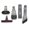 XD974 5 in 1 Round Brush + 2 x Stiff Brush  + Bed Brush + Connector for Dyson Vacuum Cleaner Part...