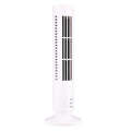 Tower Type USB Electric Fan Leafless Air-conditioning Fan(White)