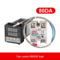 REX-C100 Thermostat + Thermocouple + SSR-80 DA Solid State Module Intelligent Temperature Control...