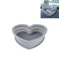 Heart Shape Style Scalable Silicone Storage Box For Vehicle And House(Grey)