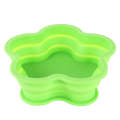 Flower Shape Style Scalable Silicone Storage Box For Vehicle And House(Green)