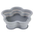 Flower Shape Style Scalable Silicone Storage Box For Vehicle And House(Grey)