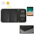 HAWEEL 14W Foldable Solar Panel Charger with 5V / 2.4A Max Dual USB Ports