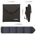 HAWEEL 14W 5V 2.4A Portable Foldable Solar Charger Outdoor Travel Rechargeable Folding Bag with 4...