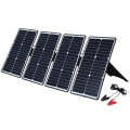 HAWEEL 4 PCS 20W Monocrystalline Silicon Solar Power Panel Charger, with USB Port & Holder & Tige...