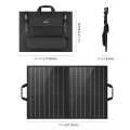 HAWEEL 50W Foldable Solar Panel Charger Travel Folding Bag(Black)