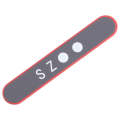 For iPhone 12 / 12 mini US Edition 5G Signal Antenna Glass Plate (Red)