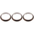 3 PCS Rear Camera Glass Lens Metal Protector Hoop Ring for iPhone 12 Pro Max(Gold)