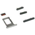 SIM Card Tray + Side Keys for iPhone 14 Pro Max(Black)
