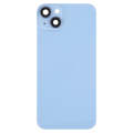 Glass Battery Back Cover with Holder for iPhone 14(Blue)
