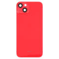 Glass Battery Back Cover with Holder for iPhone 14(Red)