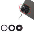 For iPhone 15 Pro 3 in 1 Back Camera Lens