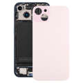 For iPhone 15 Plus Glass Battery Back Cover(Pink)
