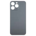 For iPhone 15 Pro Max Glass Battery Back Cover(Black)