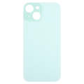 For iPhone 15 Easy Replacement Big Camera Hole Glass Back Battery Cover(Green)