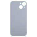 For iPhone 15 Easy Replacement Big Camera Hole Glass Back Battery Cover(Green)