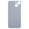 For iPhone 15 Easy Replacement Big Camera Hole Glass Back Battery Cover(Blue)