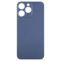 For iPhone 15 Pro Max Easy Replacement Big Camera Hole Glass Back Battery Cover(Blue)
