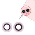 For iPhone 15 / 15 Plus 1set Camera Lens Cover (Pink)