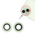 For iPhone 15 / 15 Plus 1set Camera Lens Cover (Green)