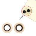 For iPhone 15 / 15 Plus 1set Camera Lens Cover (Yellow)
