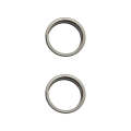 For iPhone 15 Pro / 15 Pro Max 3pcs/set Rear Camera Glass Lens Metal Outside Protector Hoop Ring ...