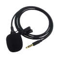 ZS0154 Recording Clip-on Collar Tie Mobile Phone Lavalier Microphone, Cable length: 1.2m (Black)