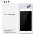 50 PCS Cardboard Packaging White Box for iPhone 6s Plus & 6 Plus LCD Screen and Digitizer Full As...