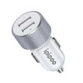ipipoo XP-2 Dual USB Car Fast Charging Charger with Android Line(White)