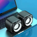A1 USB Wire-controlled 9D Subwoofer Sound Mini Wired Speaker, Premium Version(Black)