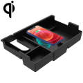 Multi-function Car Wireless Charger Rack Storage Box for Toyota Tundra 2007-2021, Left Driving(Bl...