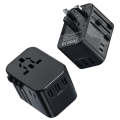 ROCK T62 35.5W Global Travel Multifunctional Plug PD Charger Power Adapter(Black)