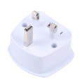 250V UK Plug to EU Plug US Plug Power Conversion Plug Converter (White)