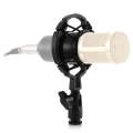 46mm Plastic Microphone Shock Mount Holder Stand, for Studio Recording, Live Broadcast, Live Show...