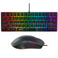 HXSJ V700B+A867 Wired RGB Backlit Keyboard and Mouse Set