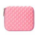 Diamond Texture Laptop Power Bag, Size: 16 x 13 x 1.5cm (Pink)