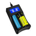 YS-3 Universal 18650 26650 Smart LCD Dual Battery Charger with Micro USB Output for 18490/18350/1...