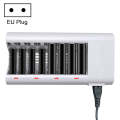100-240V 8 Slot Battery Charger for AA & AAA Battery, EU Plug