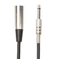 10m XLR 3-Pin Male to 1/4 inch (6.35mm) Mono Shielded Microphone Audio Cord Cable