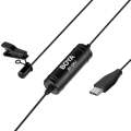 BOYA BY-DM2 USB-C / Type-C Broadcast Lavalier Condenser Microphone with Windscreen for Android Ph...