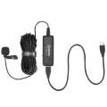 BOYA BY-DM10 UC USB-C / Type-C Plug Broadcast Lavalier Microphone with Windscreen, Cable Length: ...